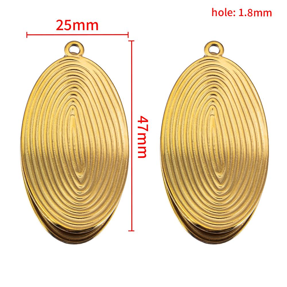 2pcs Stainless Steel Dark Blue Enamel Retro Anklet Charm Bohemia Pendant Base for DIY Earring Necklace Vacation Jewelry Findings