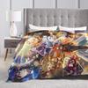 Mavuika Genshin Impact Cartoon Game Blankets Flannel Throw Blanket For Couch Chair Sofa Bed Soft Warm Bedspread Gift Idea