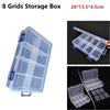 Tools Storage Box Adjustable 8Grids Compartment Plastic Storage Box Screw Holder Case Organizer 20*13.5*4.5cm Pill Hardware Tool