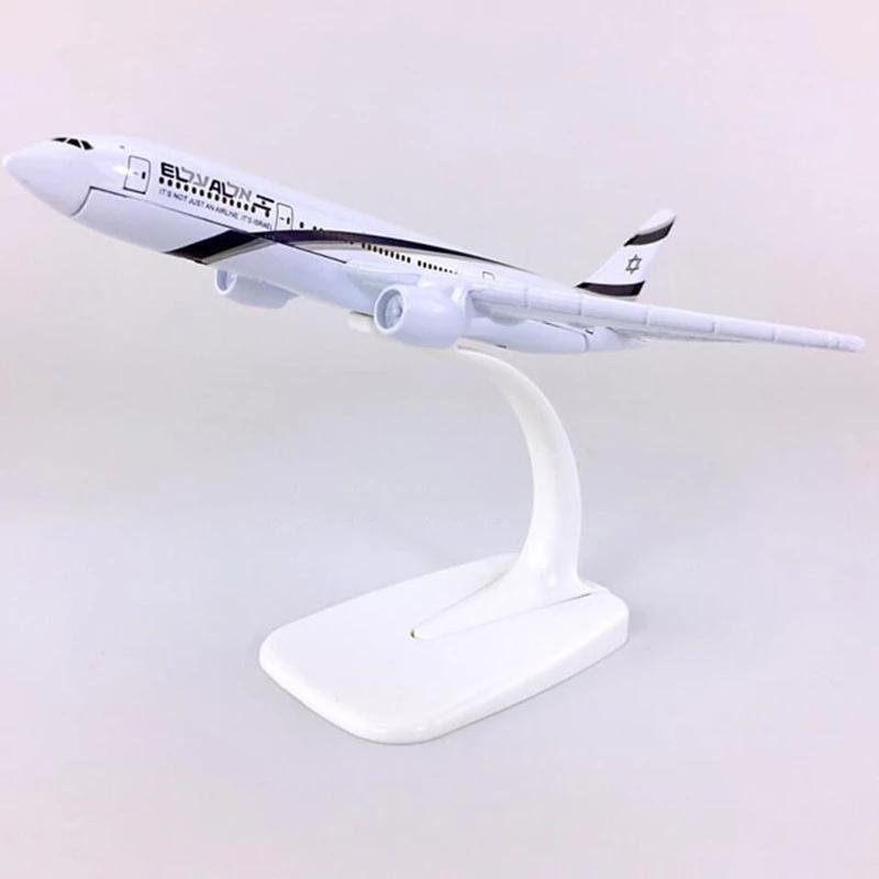 Model Aircraft 16cm for El Al Boeing 777 B777 1/400 Scale Die-Cast Airplane Model kit Gift Collection Or Giving Home Decoration