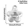 5pcs No Fade Metal Blank Settings Round Square Water Droplet Cabochon Pendant Stainless Steel Charm Pendants For Jewelry Making