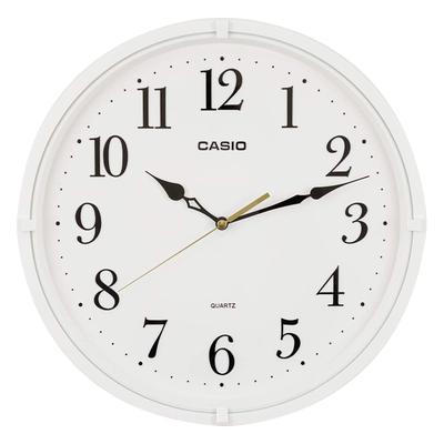 Wall Continuous Second Clock, White, 33.1cm Diameter, Analog, Hand, IQ-88-7JF