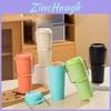 Elegant Stainless Steel Insulated Coffee Cup With Handle And Carrying Strap For Outdoor Use