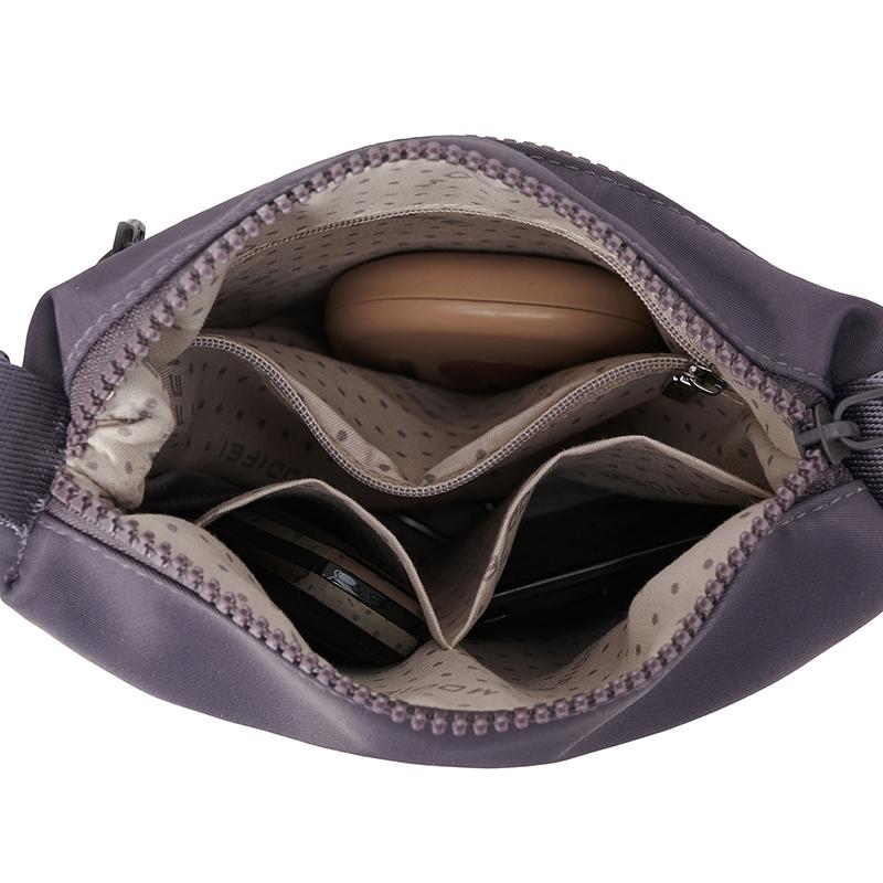 Solid Color Small Square Bag Women's Outdoor Waterproof Nylon Shoulder Crossbody Bag