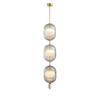 Nordic creative restaurant chandelier metal gray amber glass chandelier ceiling LED lights bedroom Room decoration chandelier