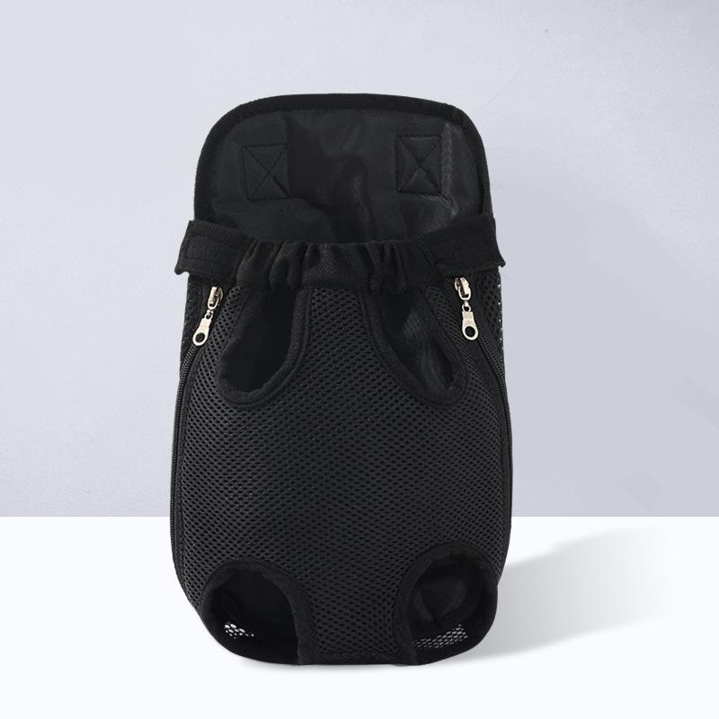 

Dog Breathable Outdoor Backpack for Pets - Dual Shoulder and Chest Bag for Pets - Pet Travel Dual Shoulder Backpack - Four-legged Backpack S чорний