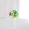 Decorative Ball Door Knob Featuring Nature Inspired Pattern Rustproof Comfortable Handle Simple Maintenance