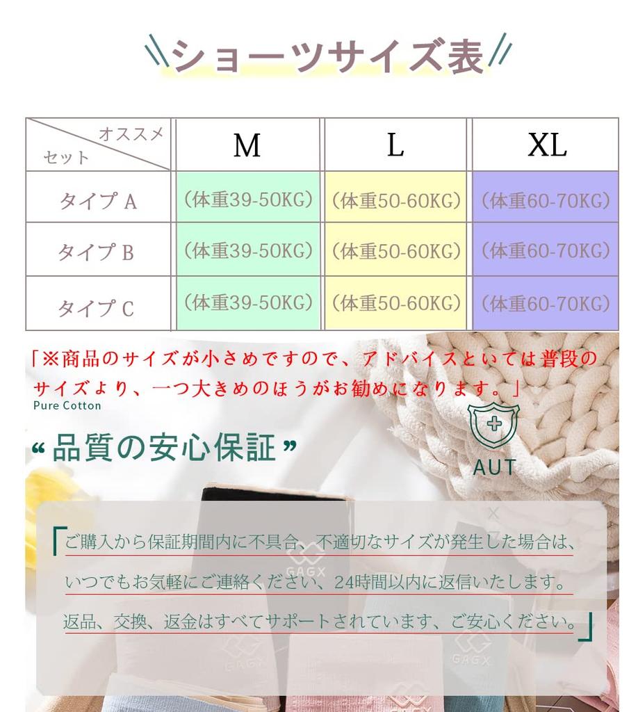 Reyika Cotton Panties Seamless Cotton Underwear Type Women's 100% (5-Pack) Panties, Breathable, Deodorizing, Antibacterial, (XL, A)