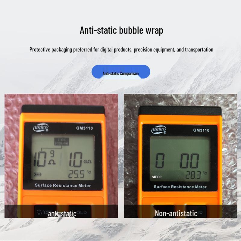 Red Anti-static Shockproof Bubble Cushion - Thickened Foam Cotton Packaging Wrap Antistatic Single Layer 30cm x 60m