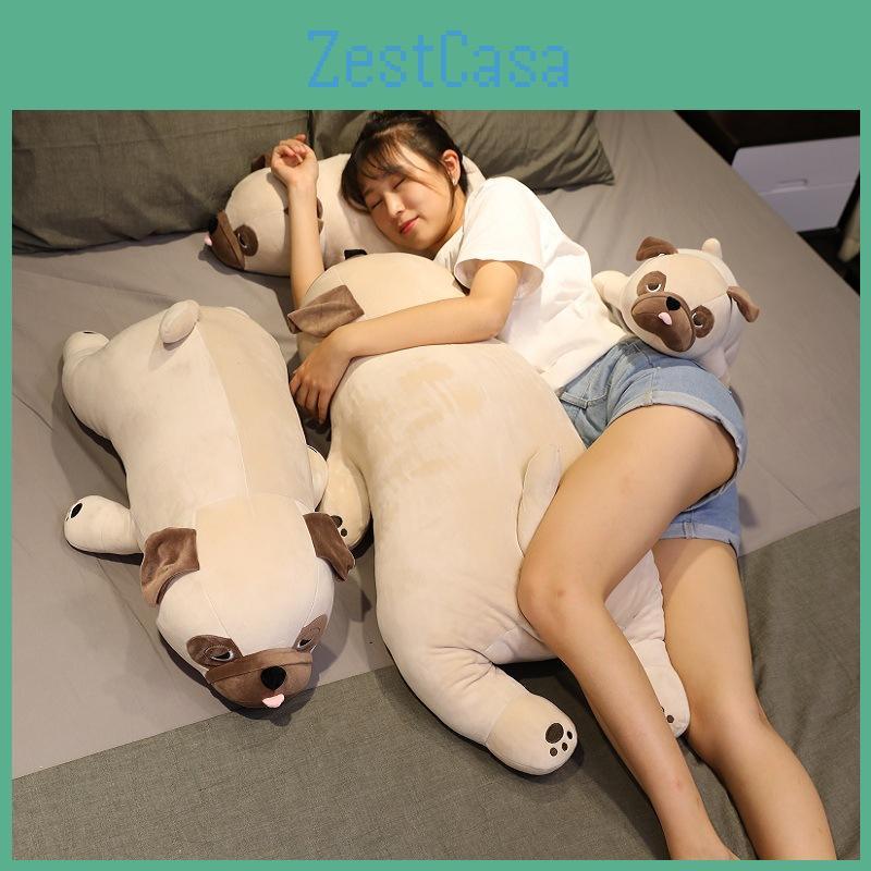Lying Pug Dog Plush Toy Animal Stuffed Doll Pillow Cartoon Decoration Kids Gift