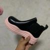 Round Head Ankle Chelsea Boots Bottom Slip-on 2024 Autumn Women New Thick Boots Women's Boots Fashion Platform Shoes Botas Mujer
