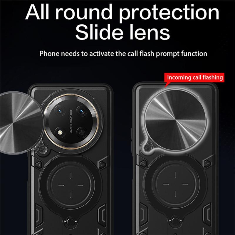Slide Camera Cases For Honor X9C X9B X9A X8B X8A X8 X7B X7A X6 90 Lite Magnetic Phone Case For Honor Magic 7 6 5 Lite Pro Cover