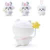 Chikawa Yukikawa Dog Self-mocking Bear Plush Toy Funny Animal Shape Soft Pp Cotton Filling 20cm Teddy Bear 10cm Hanging Pendant