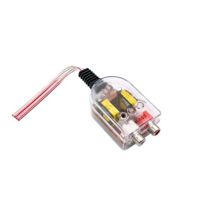 Upgrades Auto Sound Line Out Converter High To Low Level Adapter with Output For Amplifier & Subwoofer Installation