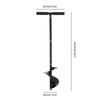 7in Wide Manual Hole Digger - 33in Spiral Drill Auger Post Hole Digger For Gardening Fence Posts & Beach Umbrella Stakes