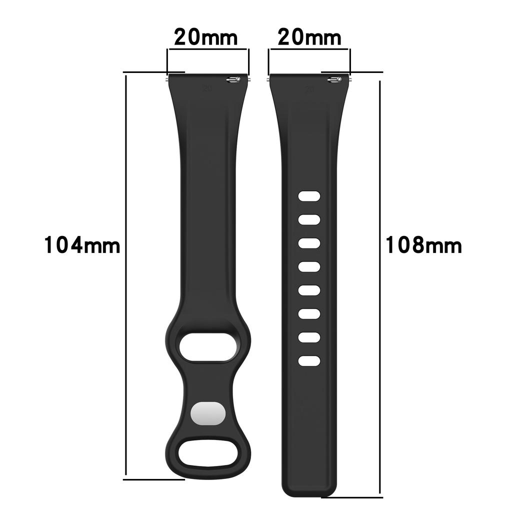 20mm 22mm Soft Slim Bands For Samsung Galaxy Watch 7/FE/5Pro/6/4 40mm 44mm/Active 2 Silicone Narrow Wristbands for Huawei Watch GT6/5/4 Pro 46mm Strap