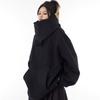 Herbst Einfarbig Ninja Rollkragen Kapuzenpullover für Herren Y2K Vintage Fleece Sweatshirts Hip Hop Japanische Streetwear Oversized Hoodie