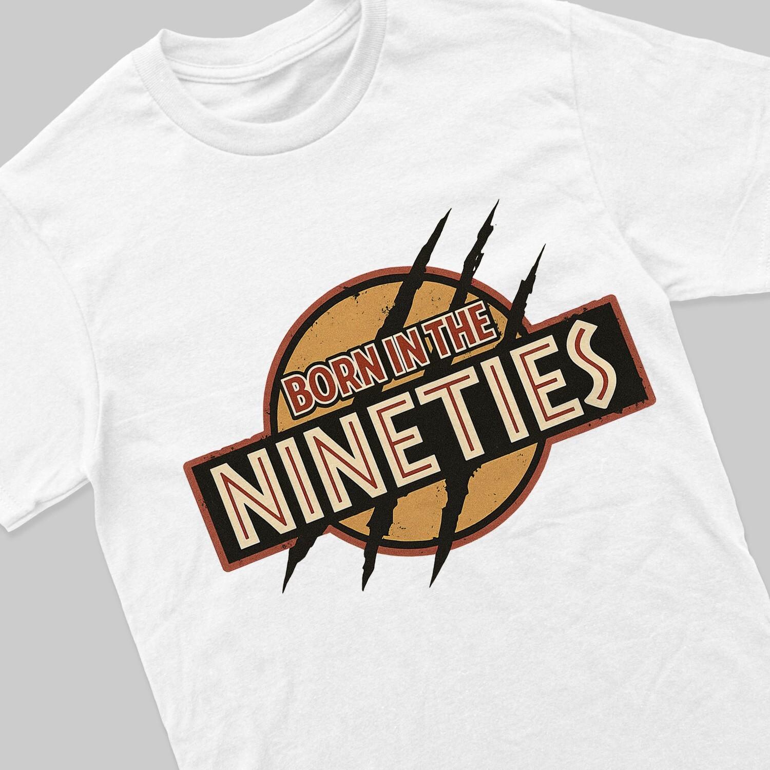 

Born in the 90s 100% Cotton T-shirt Mens Tees Top im Retro Style Nostalgie Geschenk für Männer Filmfans L