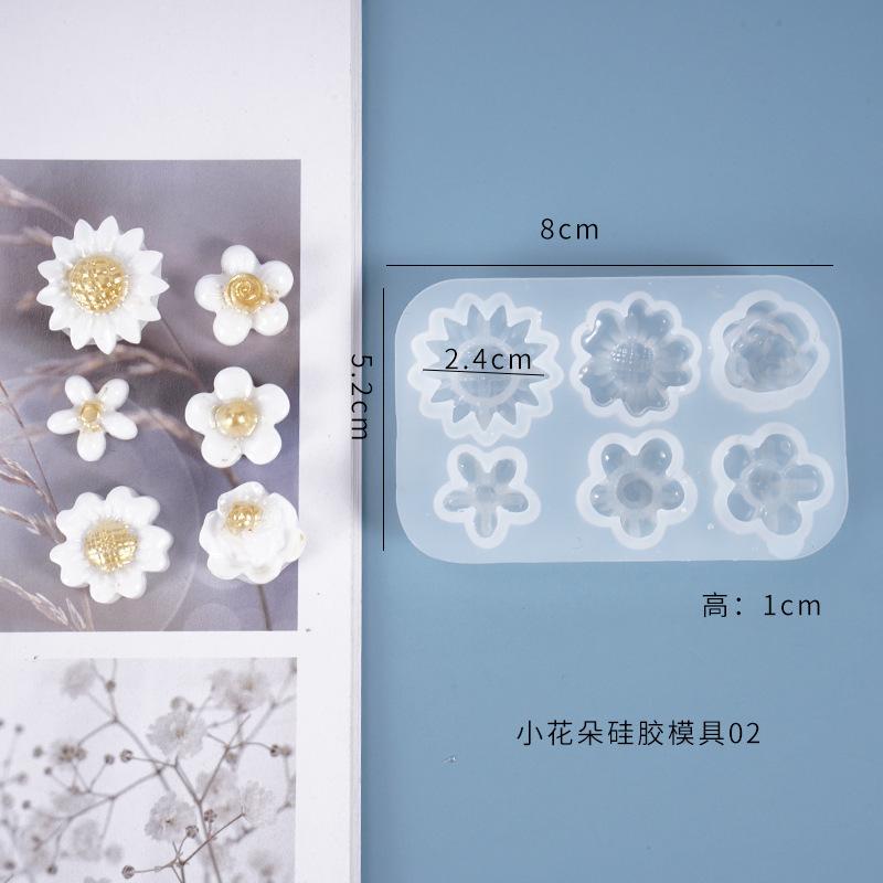 DIY Crystal Daisies Resin Casting Mold Silicone Handmade Epoxy Mould Craft Tool