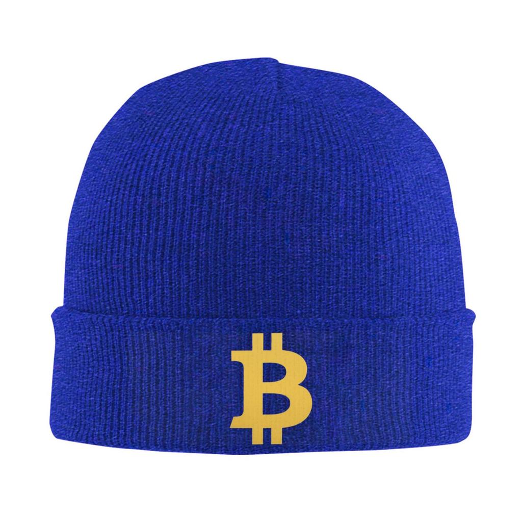 Bitcoin Print Truck Bonnet Hats Unisex Elastic Knit Hat Winter Warm Skullies Beanies Head Wrap Caps Travel Cap Skullies Hats