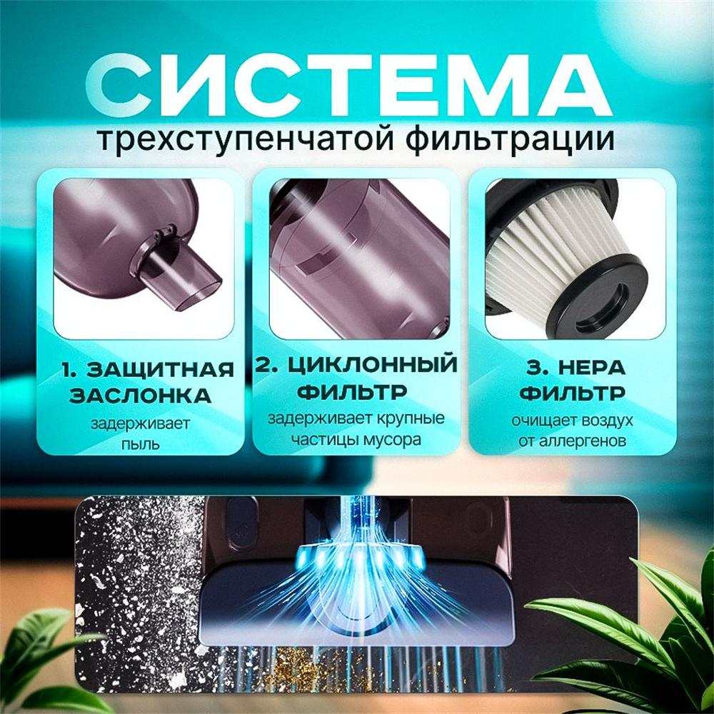 Vertical Vacuum Cleaner WHX ZB6, Household Wireless Vacuum Cleaner
