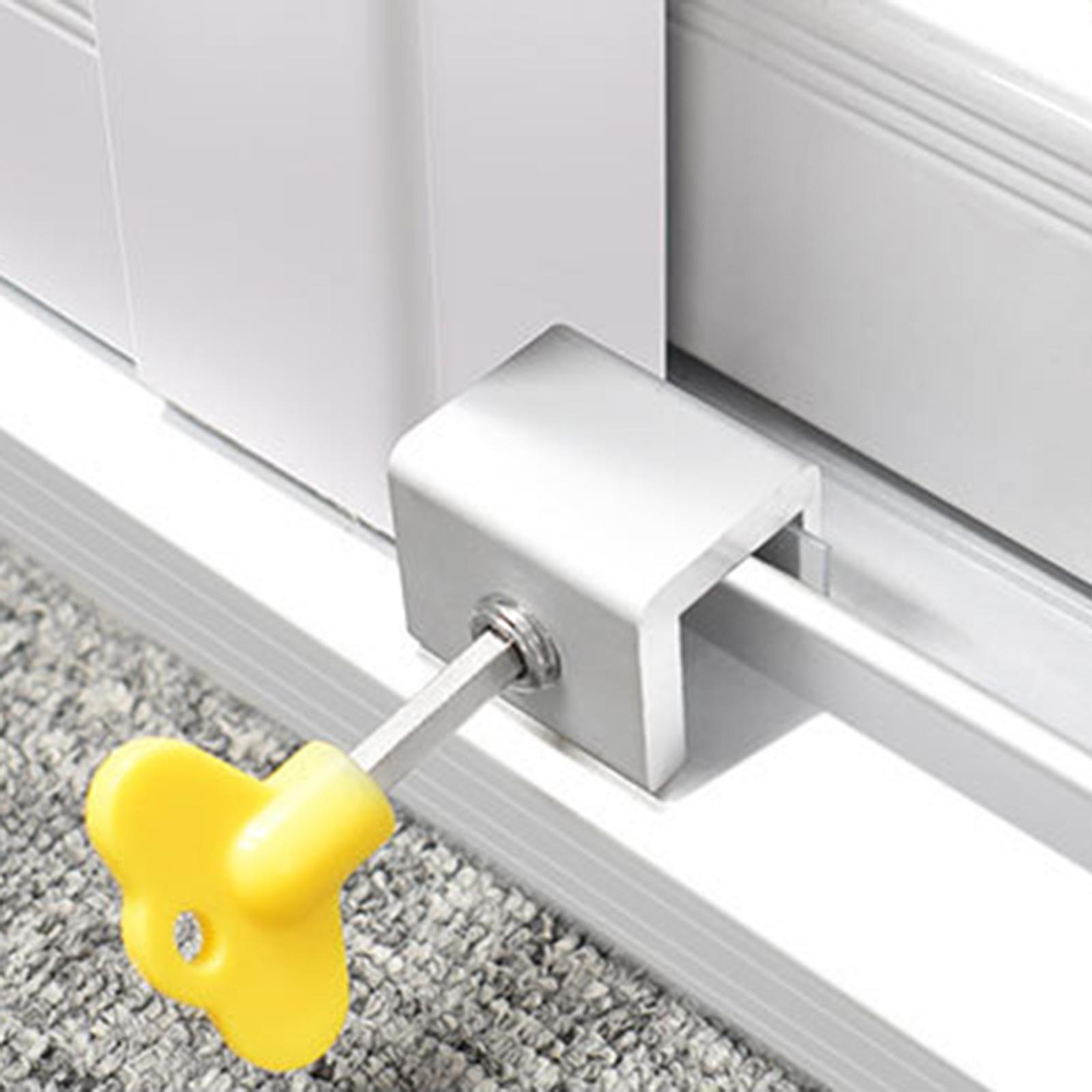 Window Safety Lock Kids Baby Children Protection Sliding Stopper Aluminum Alloy