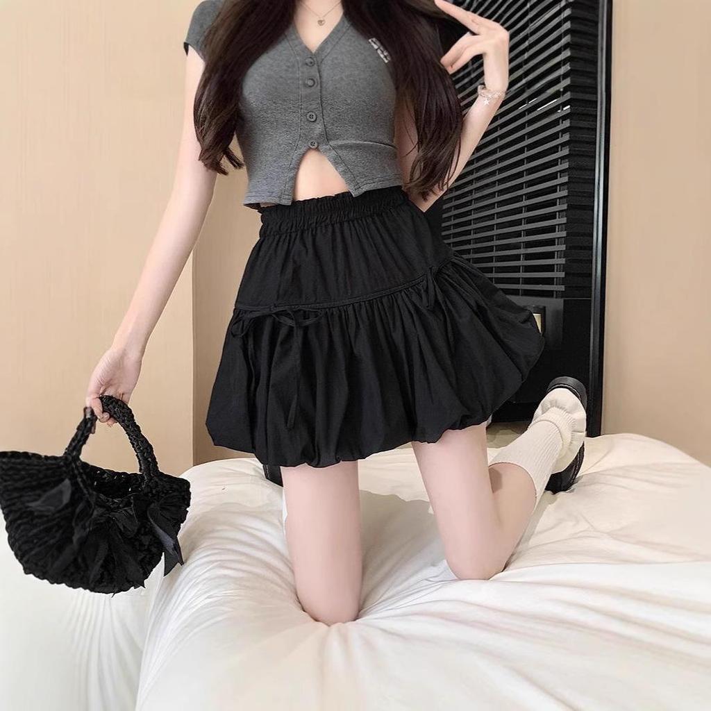 Design Sense White A-Line Midi Skirt: Summer Sweet Style with Tulip Details