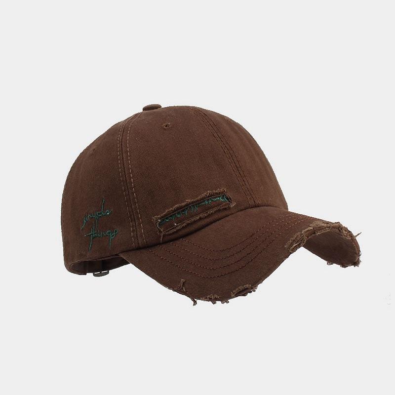 Unisex Washed Cotton Baseball Cap Letter Embroidered Vintage Snapback Hat Men And Women Streetwear Outdoor Sports Hats
