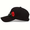 Sonnenhut Lässig Verstellbar Outdoor Kappe Baseballstich Bestickte Rose La Neutrales Geschlecht Damen Herren Für Hüte Sport Mode Kappen Romantisch