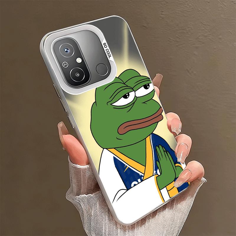 Funny Sad Forg P-Pepe Meme Shockproof Phone Case for Xiaomi Poco X7 X6 X5 X3 Pro F7 Ultra M8 Redmi 15C 15 14C 13C 12C 10C 13 12