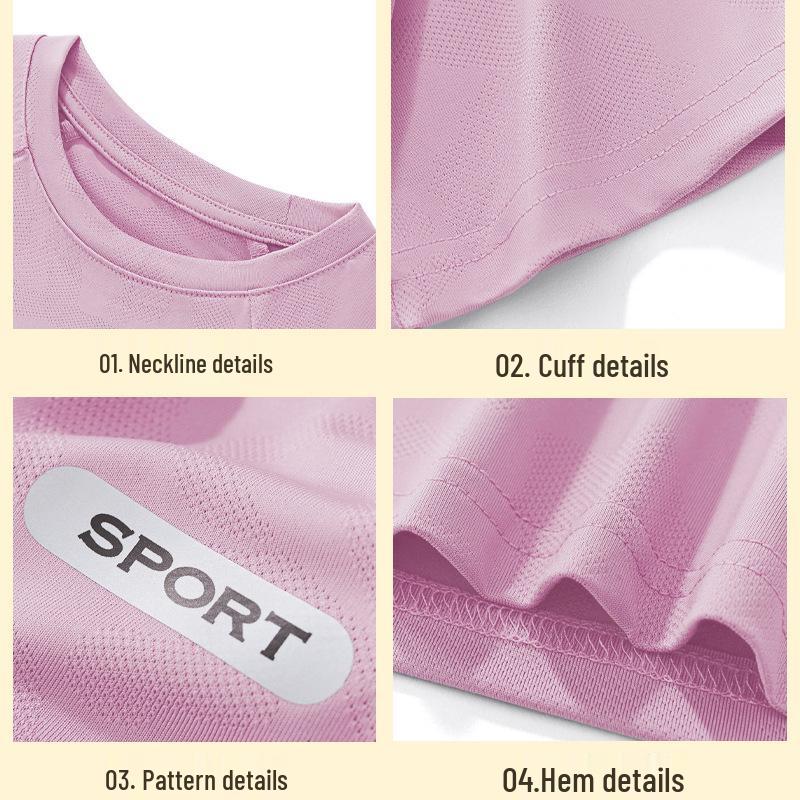 Girls' Quick-Dry Summer Sports Set - Ice-Feel Fabric, Ages 2-5