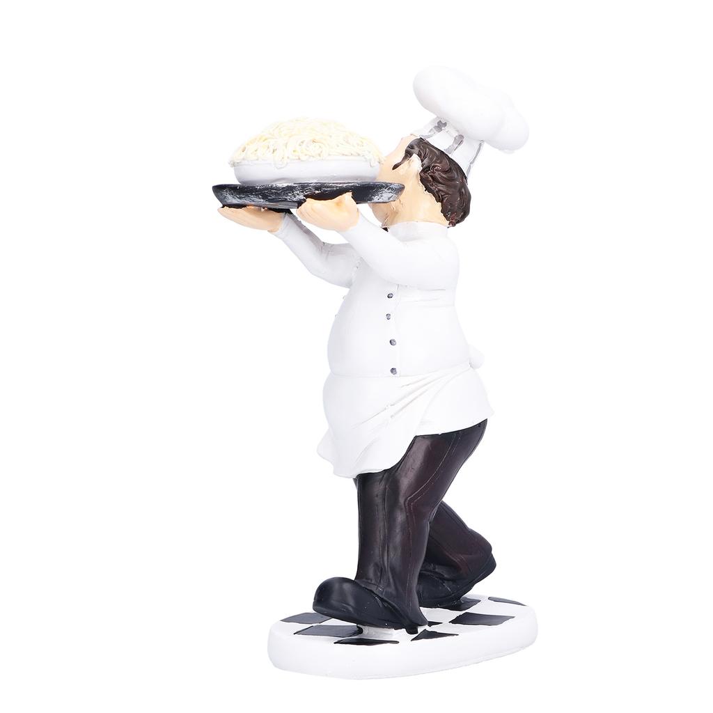 Mini Chef Shape Decoration Cute Chef Figurine for Home Restaurant Cake Shop Decoration