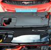 Carbon Fiber Radiator Cover & Hood Latch Guard for 15-17 Ford Mustang