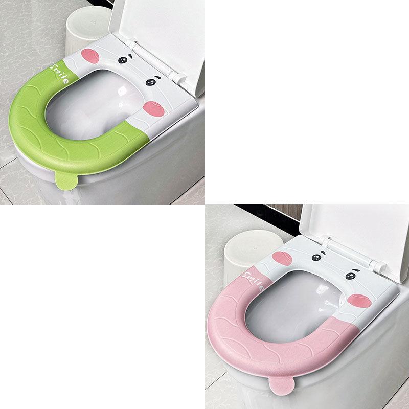 Eva Toilet Seat Waterproof All-weather Universal Silicone Foam Toilet Seat Printed Toilet Seat Bacteria Isolation Free