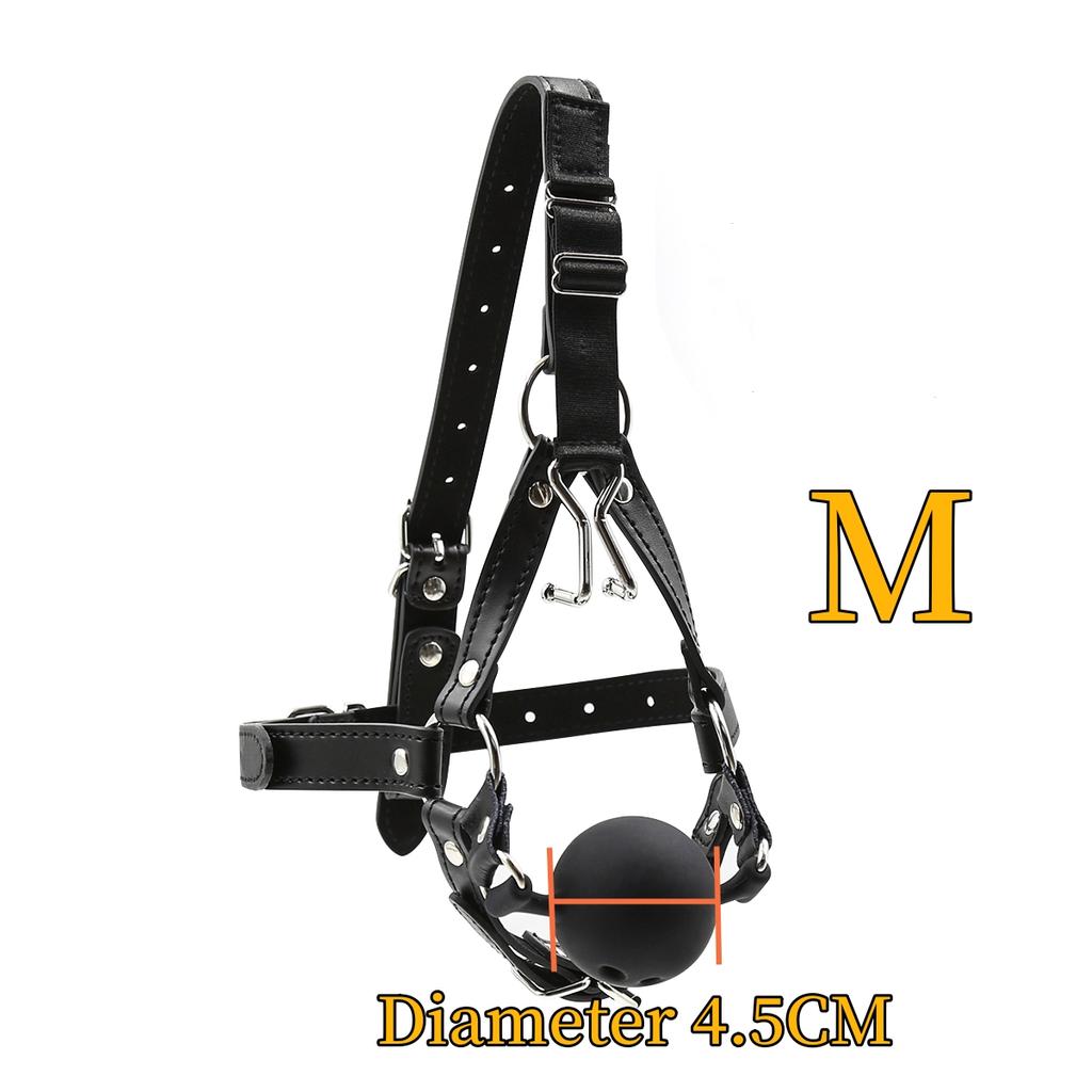 VaHppy SM Sex Toys Gag Nose Hooks Masks Silicone Balls Drooling Hole Adult Sex Games Bondage BDSM Couple Alternative Stimulating