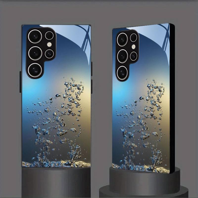 High Gloss Water fashion phone cases phone case mobile phones glass for Samsung Galaxy S26 S25 S24 S23 S22 FE Ultra Plus