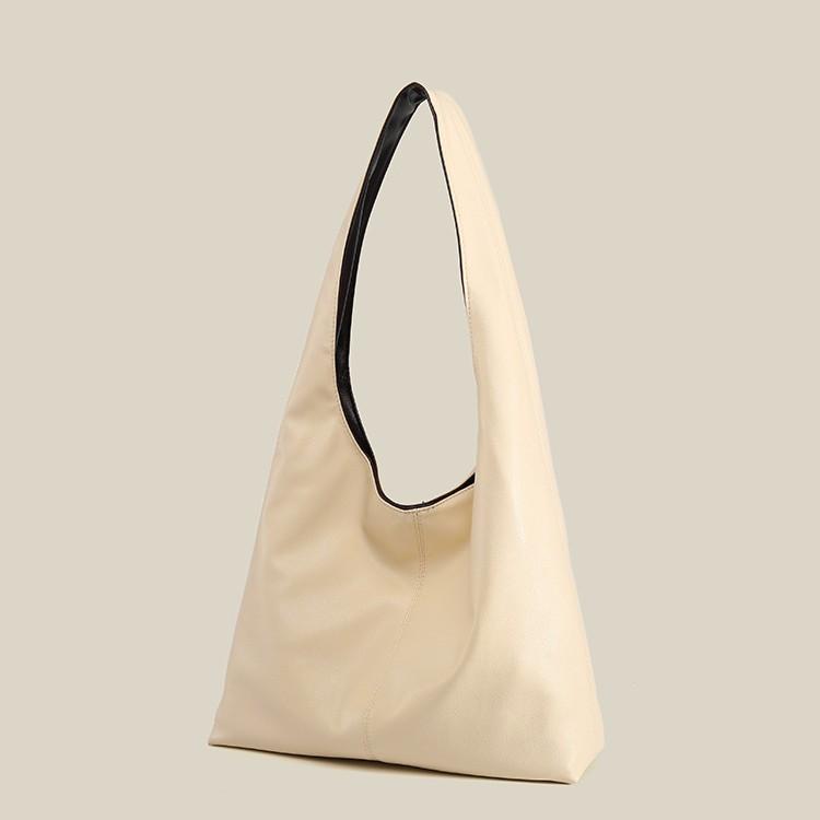 Vintage casual minimalist style large-capacity tote bag 2025 new model double-sided shoulder bag versatile commuter underarm bag