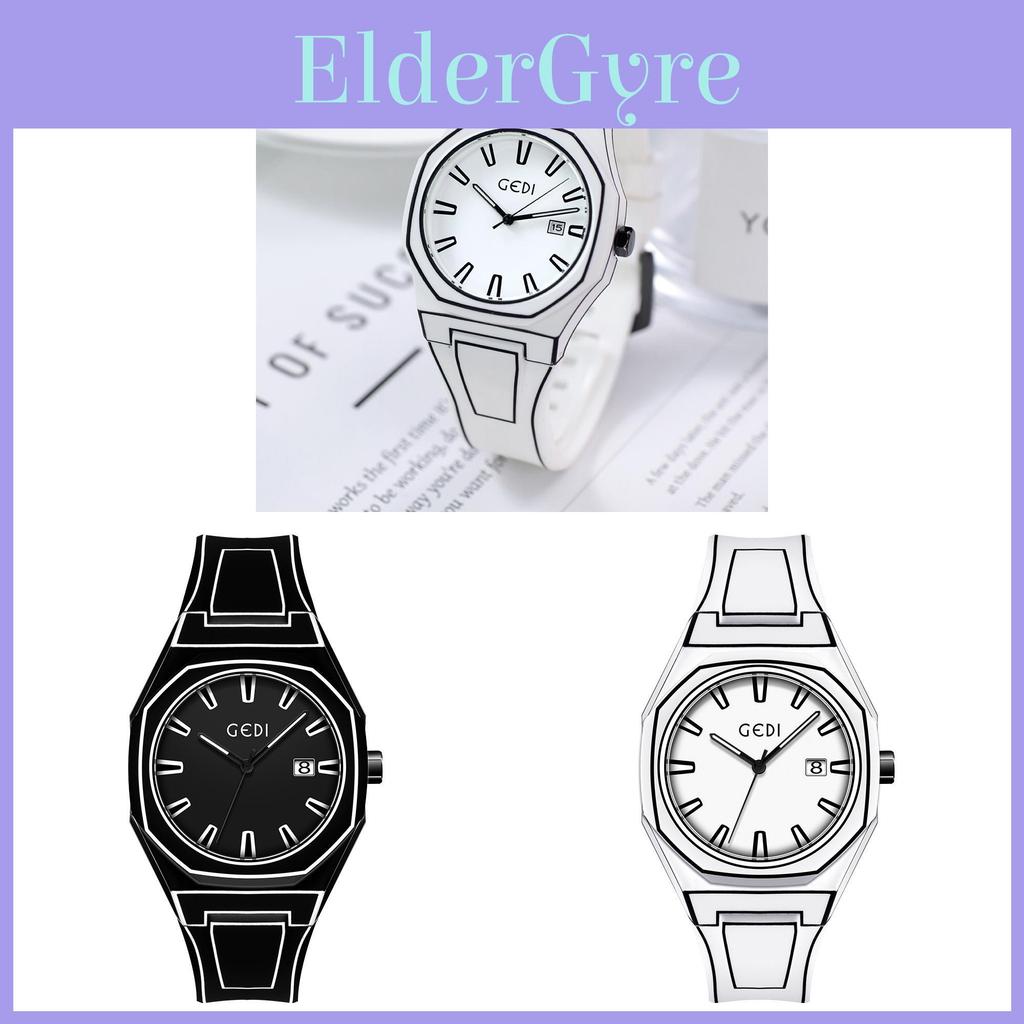 Minimalist Anime Style Student Watch With Luminous Dial And Date For Men And Women