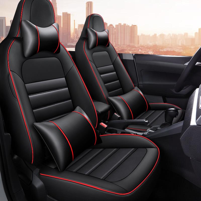 HMGJ Custom Car Seat Covers for Volkswagen POLO Plus – Full Package, All-Season Mats.