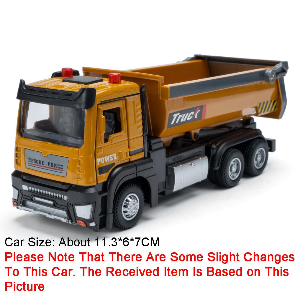 

1:32 Alloy Cement Pump Truck Model Toys Metal Diecast Simulation Dump Trucks Sound Light Pull Back for Boys Educational Toys