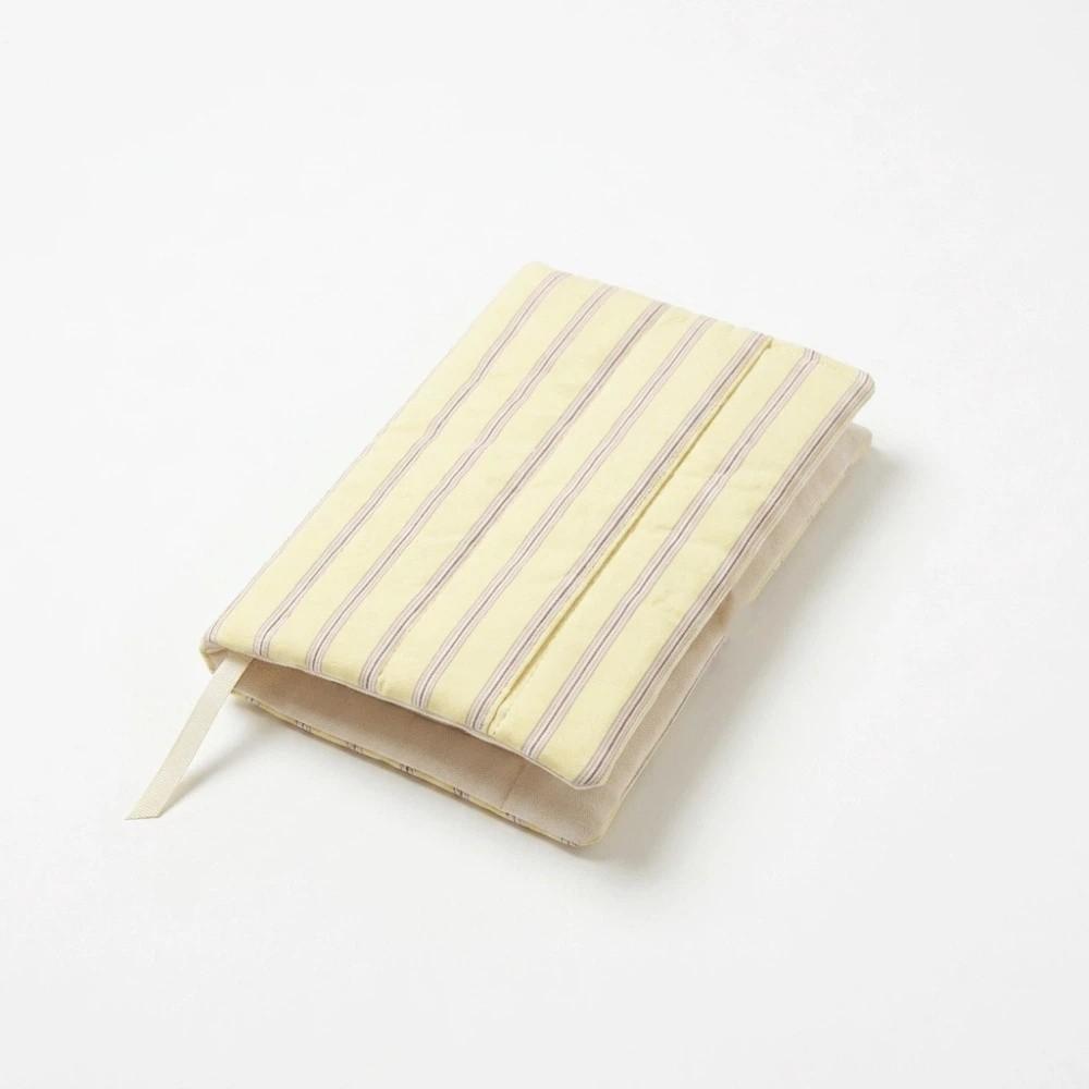 Soft Fabric Book Cover Stripe Diary Book Jacket Minimalist Polka Dot Book Protector School