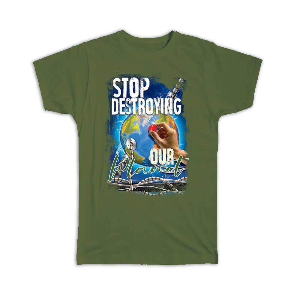 Gift T-Shirt : Ecolife Earth Protection Eco Friendly Organic Technologies Green XL