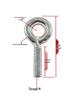 Closed Hook Eye Bolt Screw Ring Hanger - M2.5 to M8 Machine Thread