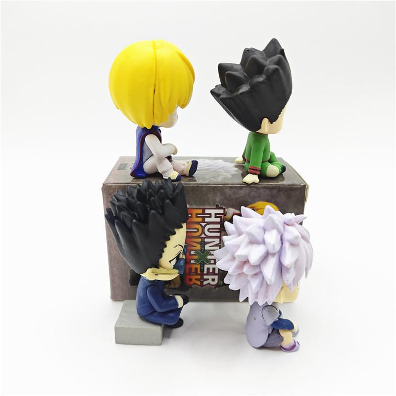 Cute Pvc Hunter X Hunter Miniature Sitting Figurine Blind Box Collectible Set