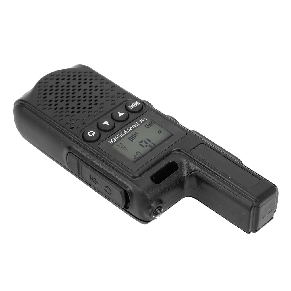 Handheld Mini Walkie Talkie 99-Channel Portable Long Range 2 Way Radio for Hotel  Black