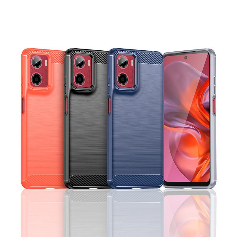 Чохол для Motorola Moto G05 Для Moto G05 G15 G35 G55 G75 G85 Кришка Силіконовий бампер з вуглецевого волокна Протиударний Для Motorola Moto G05