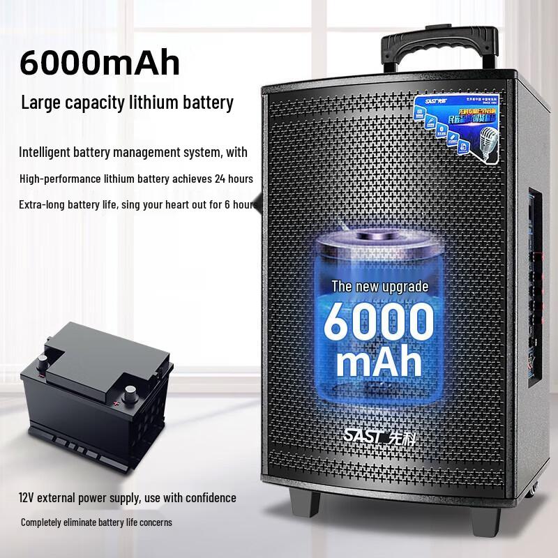 SAST SA-122 12-inch Portable Karaoke Speaker