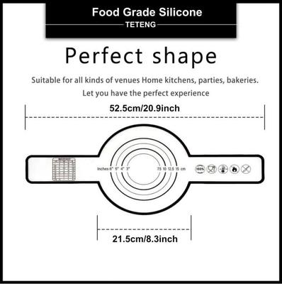 Silikon Antihaft-Dutch Oven Untersetzer und Langgriff-Schlinge Backmatte