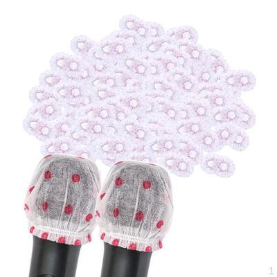 200 Pieces Disposable Microphone Cover Non-woven Fabric Covers