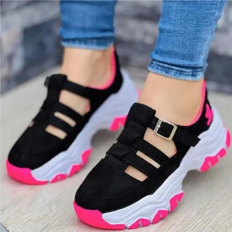 Scarpe sportive da donna con suola spessa Scarpe basse slip-on comode e casual alla moda Scarpe vulcanizzate rialzate da donna